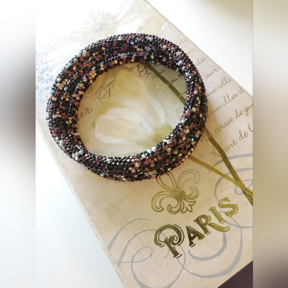 Resin Rhinestone Bracelets - Picture 3 of 3
